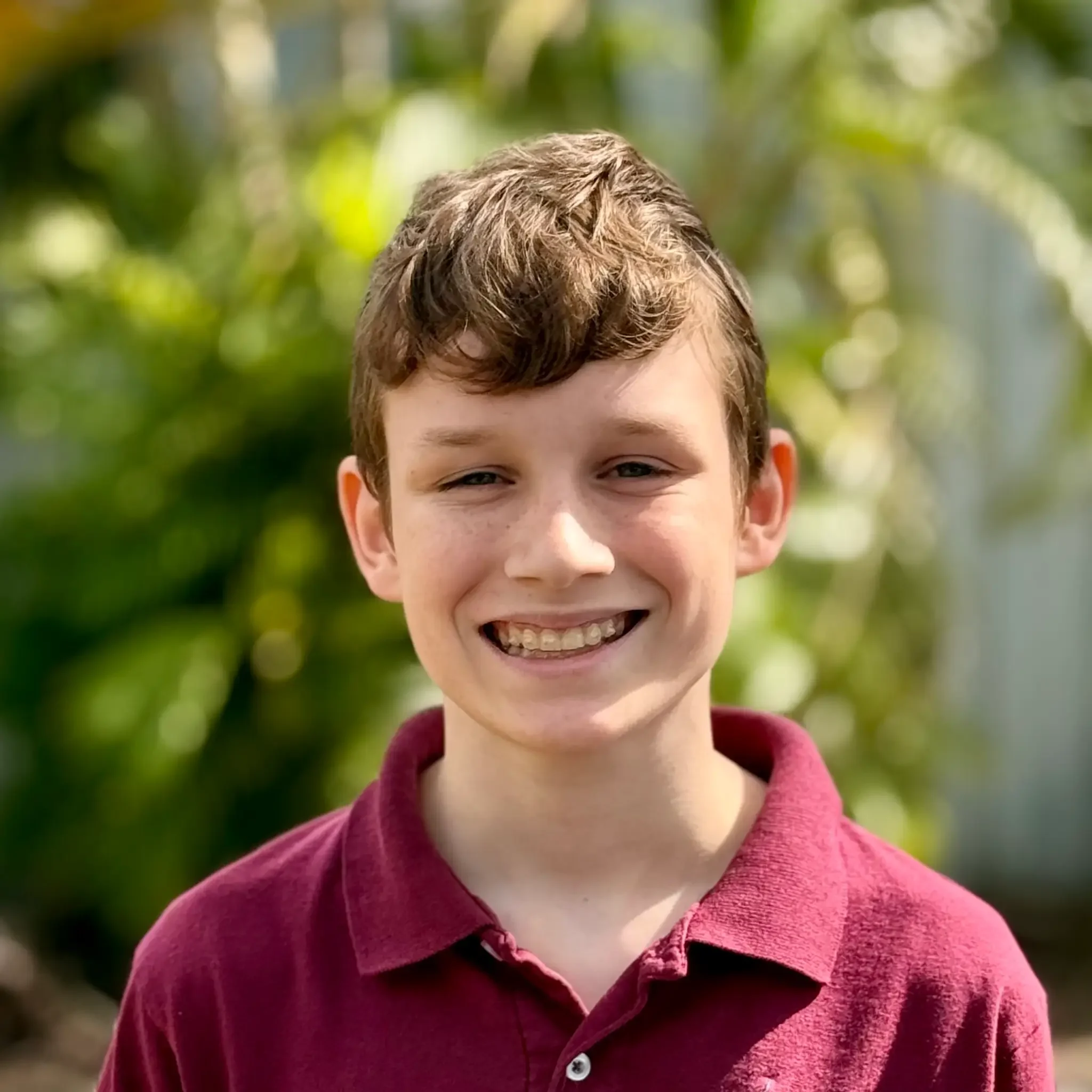 Student smiling