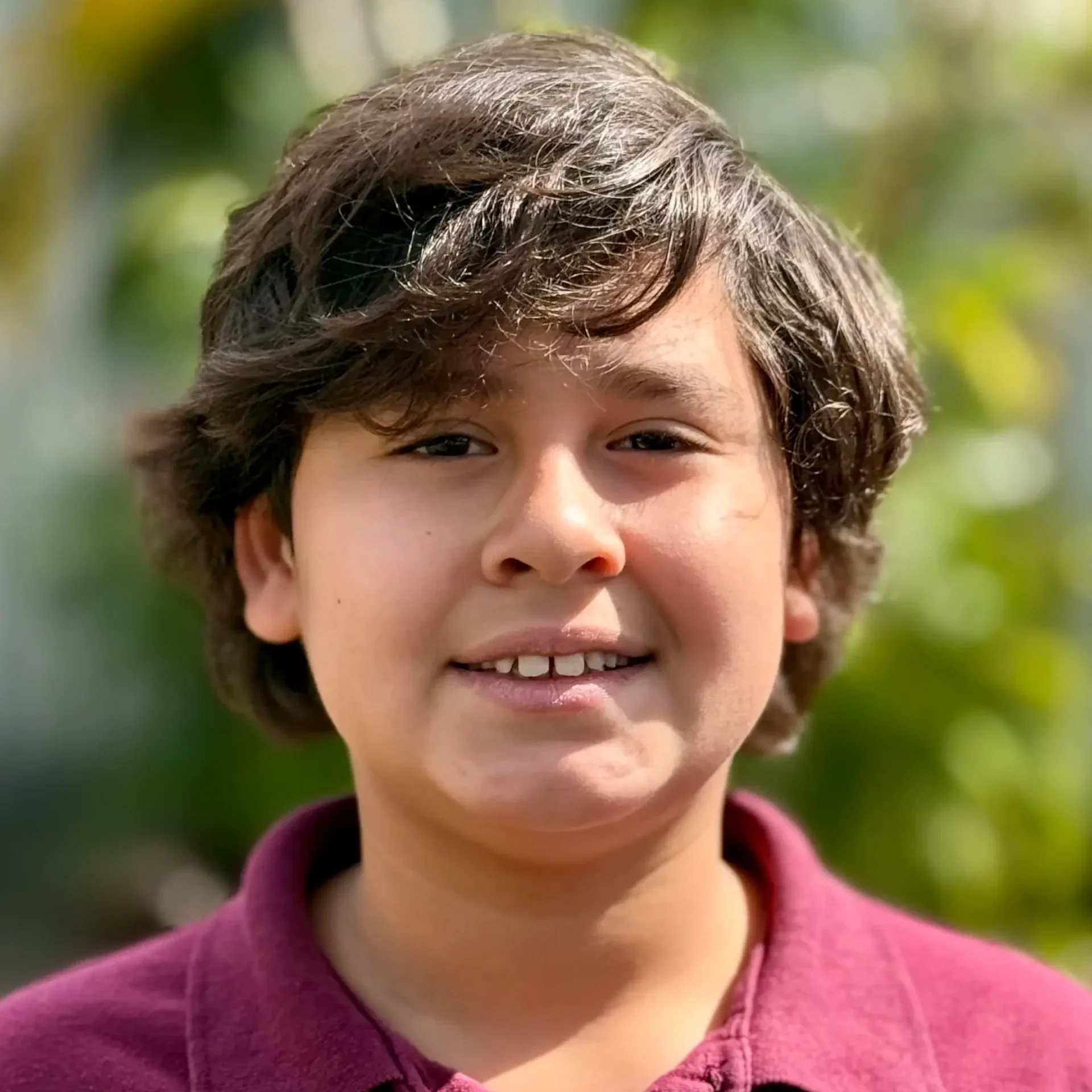 Student smiling